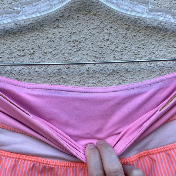 Lululemon Neon Orange Groovy Run Short Size 8 Pop Coral - Picture 7 of 8